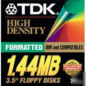 Tdk media 40340 -10PK 1.44MB 2HD floppy 