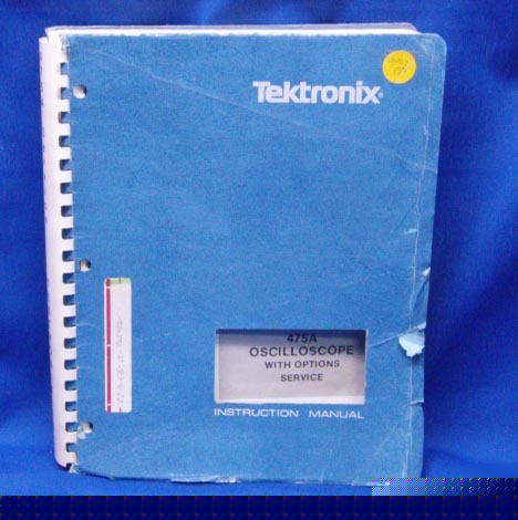 Tektronix 475A oscilloscope w/opts service manual