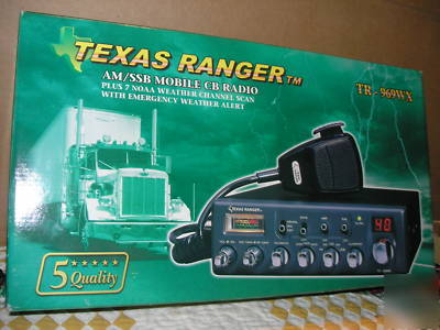 Texas ranger tr 969WX mobile cb radio w/ ASTATICD104M6B