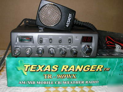 Texas ranger tr 969WX mobile cb radio w/ ASTATICD104M6B
