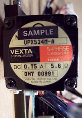 Vexta oriental 5 phase stepping motor driver linear bed