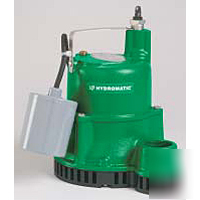 Heavy duty 1/3 hp 115 volt 48GPM hyromactic sump pump 