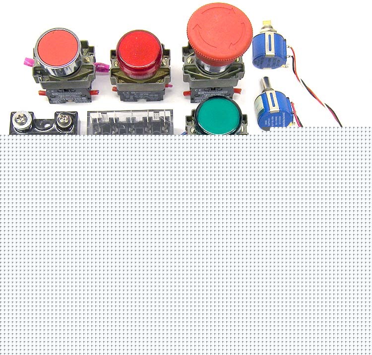 Lot 12 potentiameter cub meter relay pushbutton switch