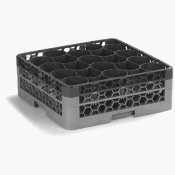 New carlisle burgundy newave glass rack with 4 ex
