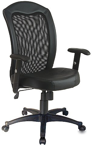 New leather seat air grid mesh back office desk chairs
