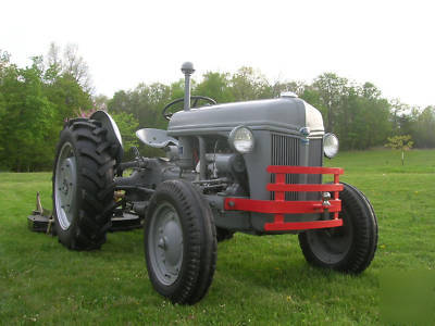 1941 ford 9N tractor with homier farm pro finish mower