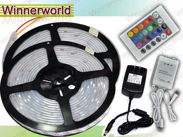 10M 1000CM rgb flash 5050 led strip light + ir remote