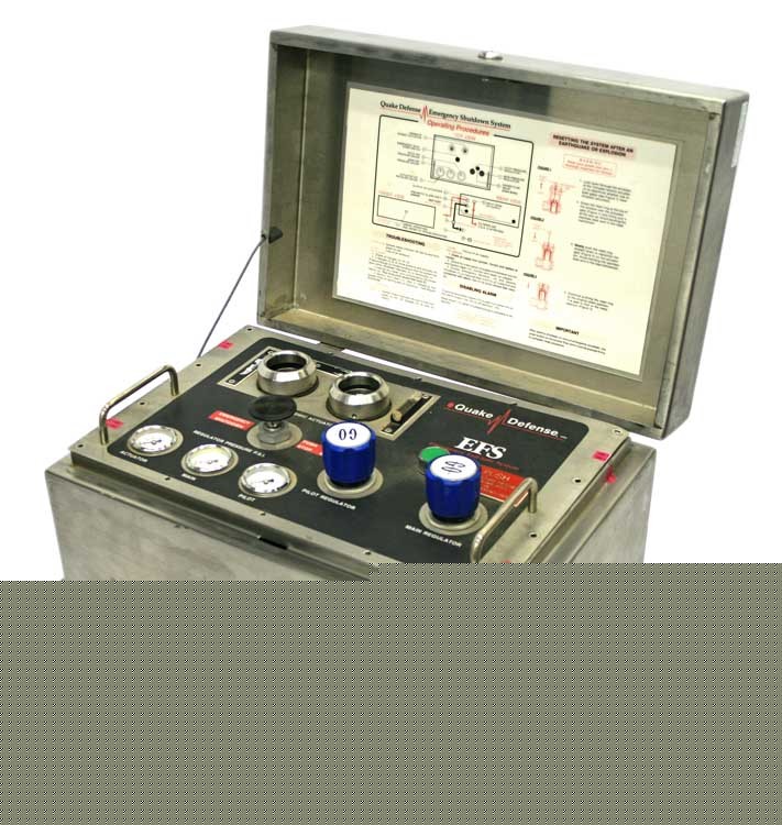 Efs quake defense seismic emergency gas shut-off system