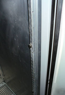Hobart stainless steel three-door freezer