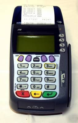 Lot 2 verifone omni 3750 credit card pos 4-meg dial