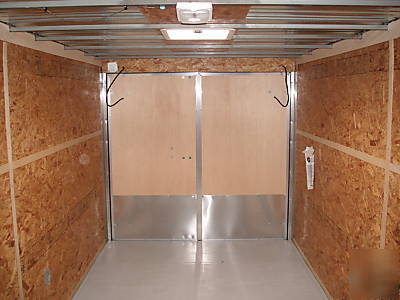 14FT 7X14 7 x 14 v-nose enclosed cargo trailer in texas