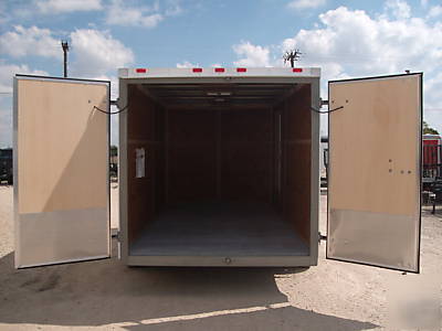 14FT 7X14 7 x 14 v-nose enclosed cargo trailer in texas