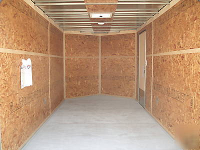 14FT 7X14 7 x 14 v-nose enclosed cargo trailer in texas
