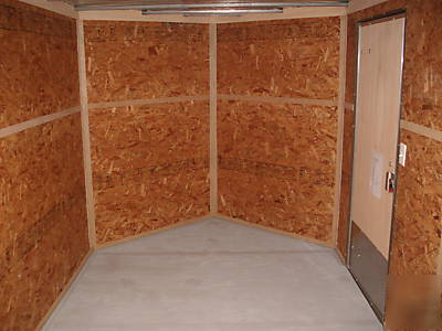 14FT 7X14 7 x 14 v-nose enclosed cargo trailer in texas