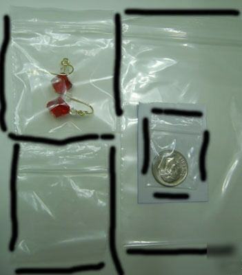 Baz zip bags 1X1, 1.5S 2X2 3X3 3X4 4X6 6X9 clear 2M