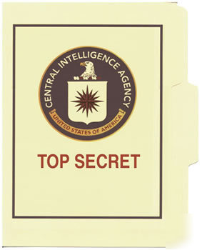 Cia top secret file folder