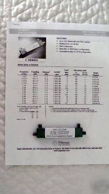 Filtronic sage C118-10 1 to 18 ghz directional coupler 