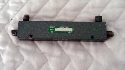 Filtronic sage C118-10 1 to 18 ghz directional coupler 