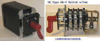 Ge type sb-9 rotary switch 2-pos w/cam 16SB9CB0A03SSX2R