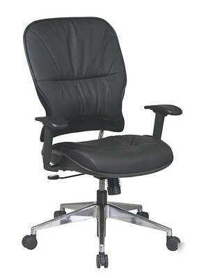 Mid back leather executive office chair, #os-32-44P918P