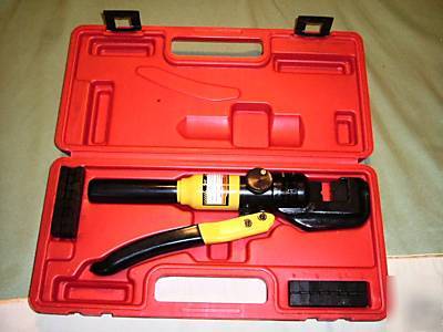 New hydraulic electrical crimper crimping tool w/9 dies