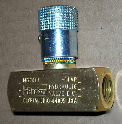 New hydraulic flow/speed control valve 3/8â€ 2000PSI 