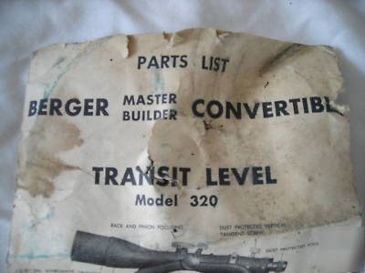 Older berger transit level 