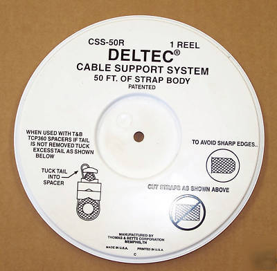 Thomas & betts deltec 50' reel of cable strap css-50R