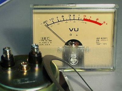Vu meter medium size for audio mixer amplifier
