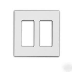  leviton 80309-sw 2 gang wallplate cover snap on 