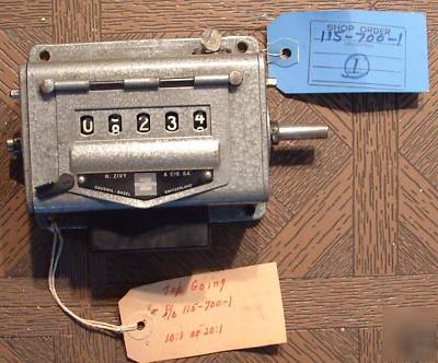 5-digit mechanical counter basel switzerland p/n 115-71