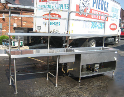 Hot food heat station w/bain marie & pot rack 8245 chef