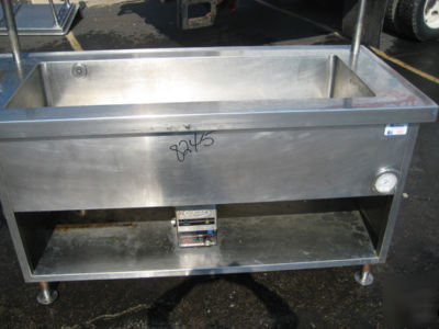 Hot food heat station w/bain marie & pot rack 8245 chef