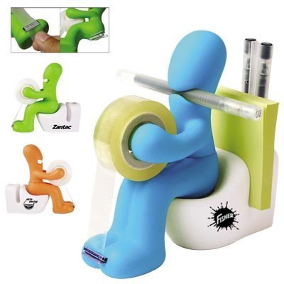 New butt station tape dispenser clips & pen memo holder
