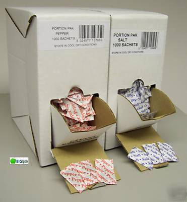 Portion controlled salt sachets x 2000 