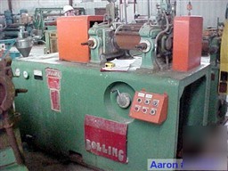 Used:bolling 2 roll mill having (2) 13