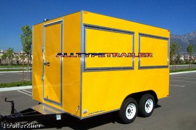 2010 enclosed art video photography concession trailer