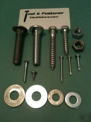 Carriage / lags bolts, washers ,nuts,self drill screws 