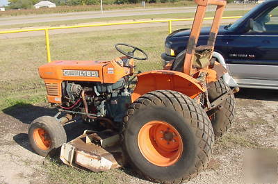 Kabota l 185 diesel tractor with finish mower 3 pt pto