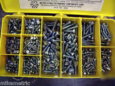 Metric slotted cheese head machine screw assortment 