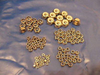 Metric stainless A4 marine nyloc nut assorted pack 100