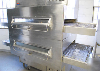 Middleby marshall PS360 double deck gas conveyor oven 