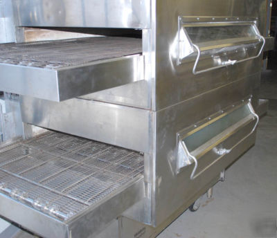 Middleby marshall PS360 double deck gas conveyor oven 