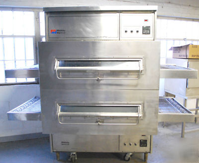 Middleby marshall PS360 double deck gas conveyor oven 