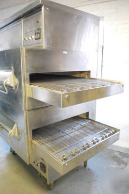 Middleby marshall PS360 double deck gas conveyor oven 