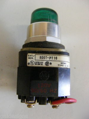 4 allen bradley 800T 800MR illuminated push buttons 