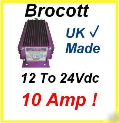 Dc to dc converter, transformer -12 to 24 vdc - 10 amp