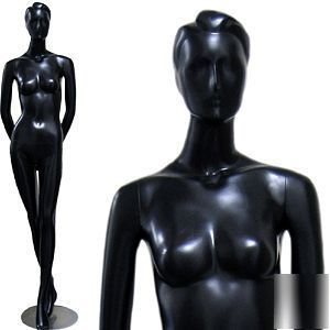 Fiberglass female - beautiful abstract black mannequin