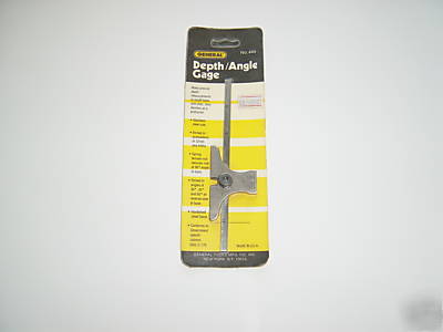 New general 444 depth & angle gage u.s.a.