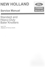 New holland standard heavy duty knotter service manual